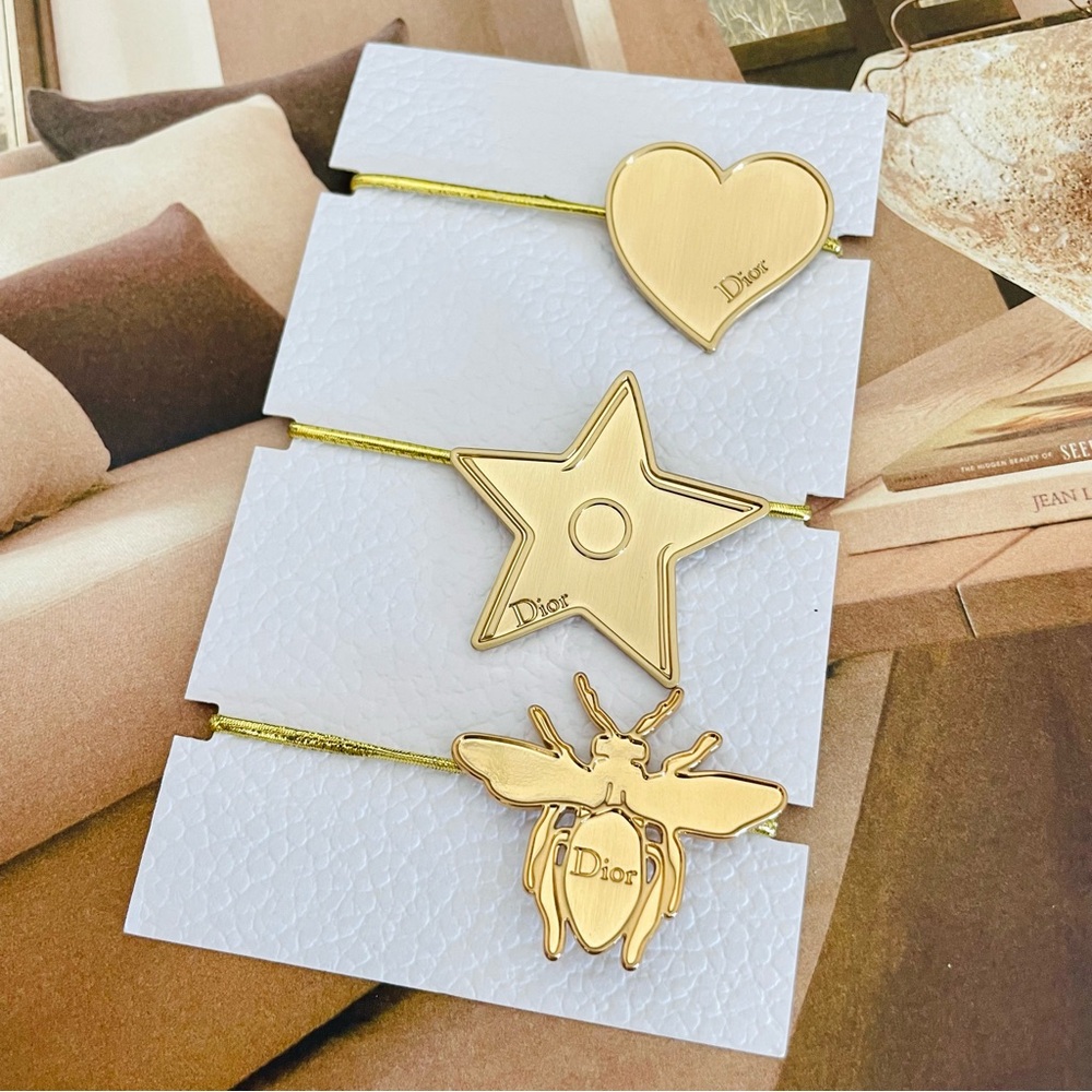 Christian Dior Metal Hair Tie Set